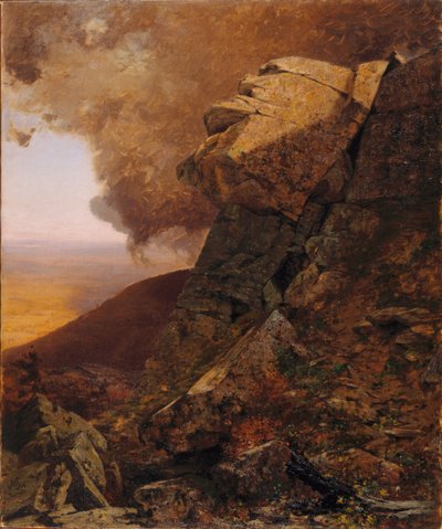 Egy szikla a Katskillsben alkotó: Jervis McEntee