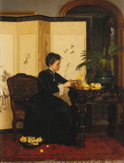 Hölgy kankalinból pózt készít alkotó: Jessica Hayllar