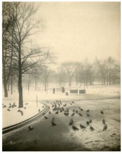 Boston Common, Boston, USA, 1902-1910 körül alkotó: Jessie Tarbox Beals
