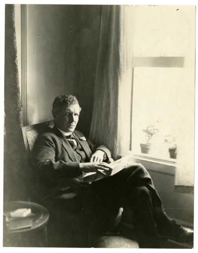 Llewelyn Powys, 1905-40 körül (zselatin ezüst fotó) alkotó: Jessie Tarbox Beals