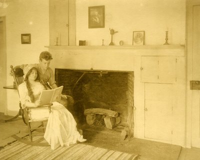Malcolm Stewart Boylan és édesanyja Hollywood 9 fontos írójának egyike, 1905-1917 körül (zselatin ezüst fotó) alkotó: Jessie Tarbox Beals