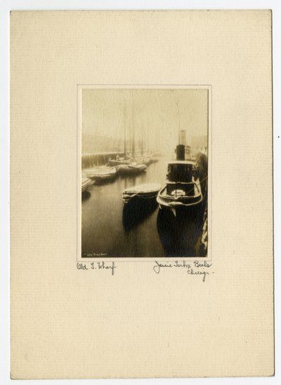 Old T Wharf, 1902-1910 körül (zselatin ezüst fotó) alkotó: Jessie Tarbox Beals