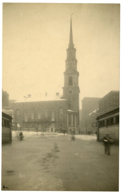 Park St Ch, Boston, USA, 1902-1910 körül (zselatin ezüst fotó) alkotó: Jessie Tarbox Beals