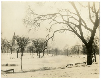 The Common, Boston, USA, 1902-1910 körül (zselatin ezüst fotó) alkotó: Jessie Tarbox Beals