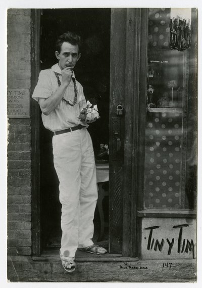 Tiny Tim, Greenwich Village, New York, USA, 1915-22 körül (zselatin ezüst fotó) alkotó: Jessie Tarbox Beals
