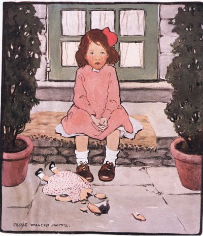 Összetört fej és szív (színes litó) alkotó: Jessie Willcox Smith