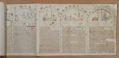 Eszter könyve, 1793 körül (tinta és WC papíron) alkotó: Jewish School