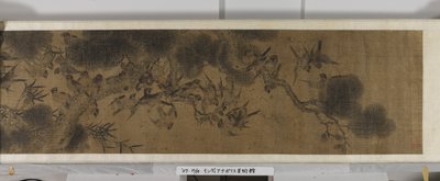 Száz madár (tinta és színek selyemen) alkotó: Jiang (after) Tingxi