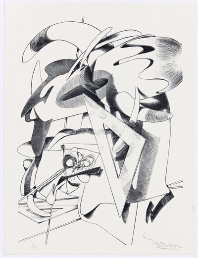 Abstraction with triangle alkotó: Jim Monson