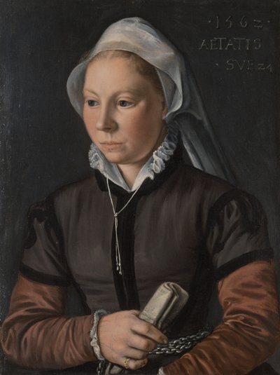 Egy fiatal nő portréja alkotó: Joachim Beuckelaer