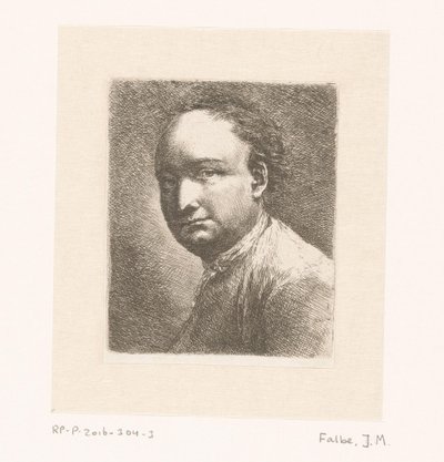 Johann Harper festő portréja alkotó: Joachim Martin Falbe