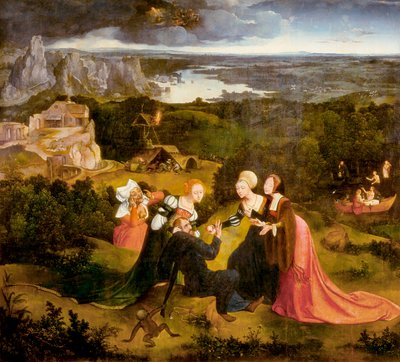Szent Antal kísértései alkotó: Joachim Patenier
