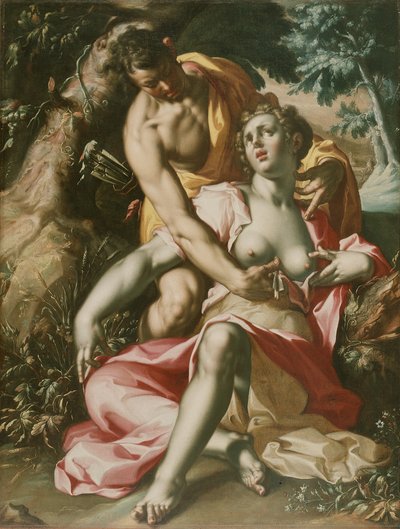 Cephalus és Procris (Procris halála), 1595-1600 körül (olaj, vászon) alkotó: Joachim Wtewael or Utewael or Wyewael