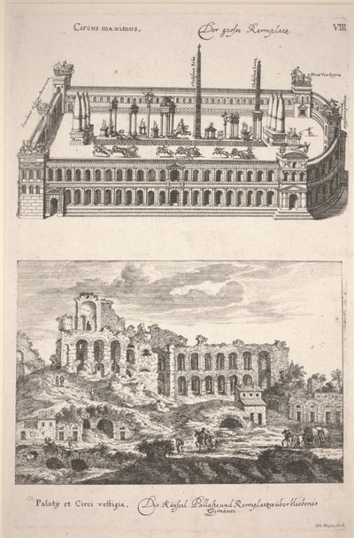 Illusztráció Joachim von Sandrart "Des Alten und Neuen Roms Grosser Schau-Platz"-ból alkotó: Joachim von Sandrart