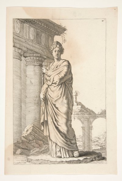 Sabina, az Ancient Sculptures Imádott című filmből alkotó: Joachim von Sandrart