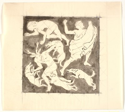 Actaeon halála alkotó: Joakim Frederik Skovgaard