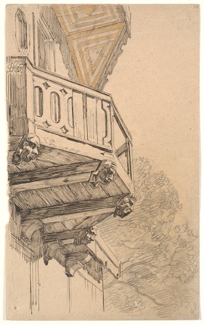 Egy szárny a H.C. Aggersborg villája Classens Have-ben alkotó: Joakim Frederik Skovgaard