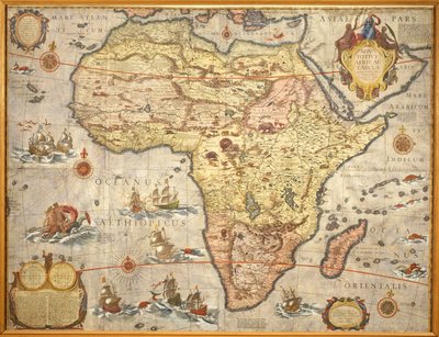 Afrika térképe 1686-ban, Joan Blaeu alkotó: Joan Blaeu