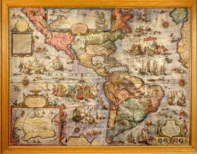 Amerika térképét Joan Blaeu készítette alkotó: Joan Blaeu