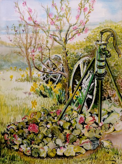 A kerti szivattyú, 2010, akvarell alkotó: Joan Thewsey