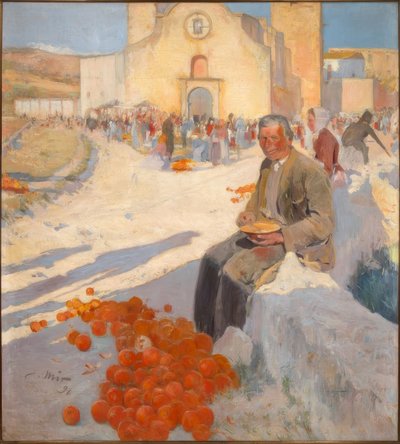 A narancssárga eladó alkotó: Joaquim Mir i Trinxet