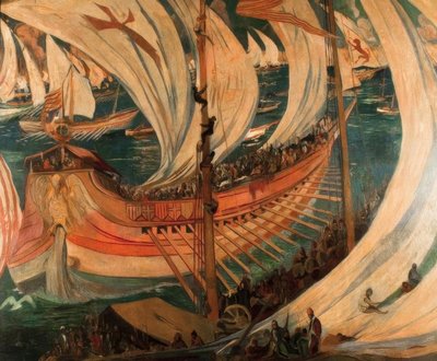 Mallorca meghódítása alkotó: Joaquim Mir i Trinxet