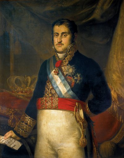 VII. Ferdinánd portréja (Fernando VII alkotó: Joaquin Manuel Fernandez Cruzado