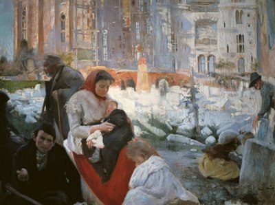 "A szegények katedrálisa", Joaquim i Trinxet festménye alkotó: Joaquin Mir Trinxet