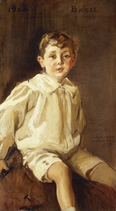 Basil Mundy portréja, 1908 alkotó: Joaquín Sorolla