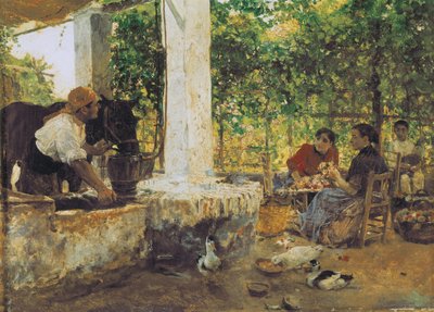 Ábrák egy rács alatt alkotó: Joaquin Sorolla y Bastida