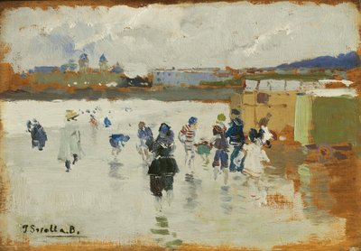La Concha Beach, San Sebastian, 1906 alkotó: Joaquín Sorolla