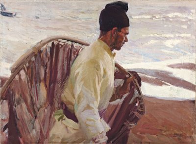 Shrimp Fisherman, Valencia; Garnélahalász, Valencia, 1908 alkotó: Joaquín Sorolla