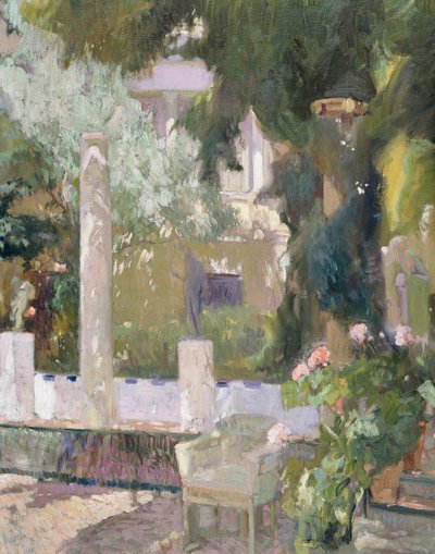 A kertek a Sorolla családi háznál alkotó: Joaquín Sorolla