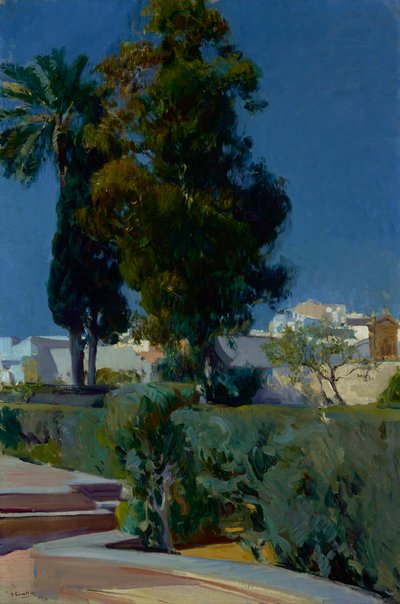 Corner of the Garden, Alcazar, Sevilla, 1910 alkotó: Joaquín Sorolla