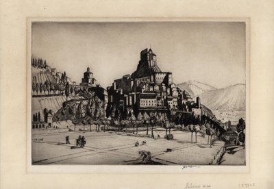 Subiaco, 1926 (szárazpont) alkotó: Job Nixon