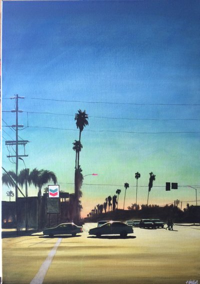 San Fernando Valley 10, 2012 körül (akril, tábla) alkotó: Joby Hickey