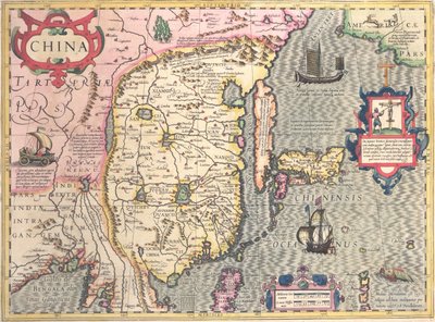 Kína, 1607 körül alkotó: Jodocus Hondius