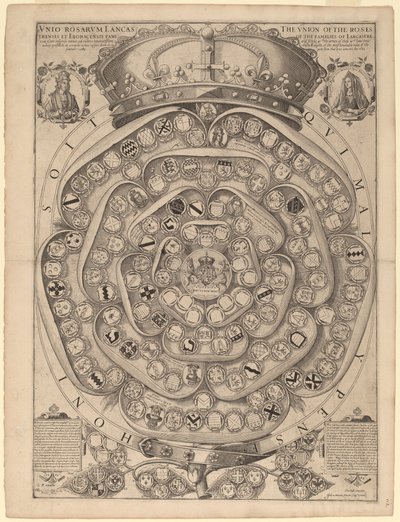 Talbot rózsája: A harisnyakötő lovagjainak feljegyzése, 1486-1589 alkotó: Jodocus Hondius I after Thomas Talbot