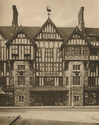 A Libertys Tudor épület része a Great Marlborough Streeten, 1935. alkotó: Joel