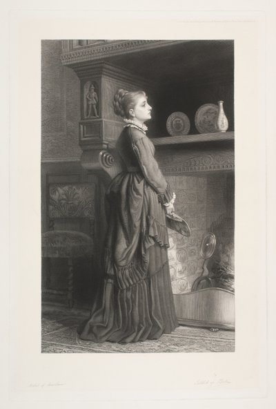 Dán: Nő a kandalló mellett alkotó: Joel Ballin