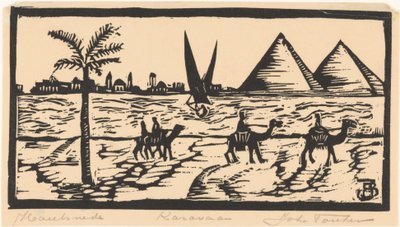 Karavaan (eredeti cím a tárgyon) alkotó: Joh. Fonken (signed by artist)