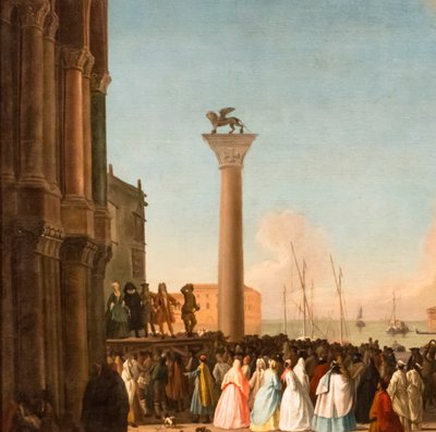 A velencei Piazzetta látképe, 1730-35 körül (olaj, vászon) alkotó: Johan Anton Richter