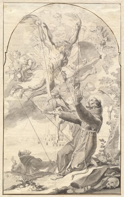 Szent Ferenc megbélyegzése alkotó: Johan Baptist Enzensberger