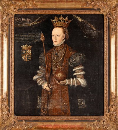 Marguerite Lejonhufvud (született: Margareta Eriksdotter) (1516-1551) portréja, reine de Suede - Johan Baptista van Uther peinture (actif 1562-1597), huile sur toile (102x90 cm) alkotó: Johan Baptista van (active 1562 1597) Uther