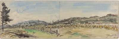 Vidék Brezins közelében, Grenoble és Vienne között alkotó: Johan Barthold Jongkind
