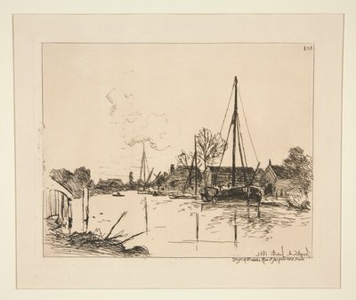 Le Canal (a csatorna) alkotó: Johan-Barthold Jongkind