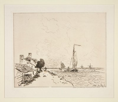 A két csónak? vitorlázás (The Two Sailboats) alkotó: Johan Barthold Jongkind