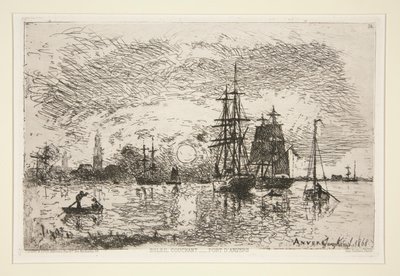 Naplemente – Port d alkotó: Johan Barthold Jongkind