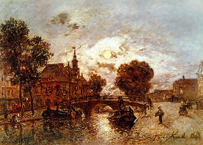 Hága látképe, 1868 alkotó: Johan Barthold Jongkind