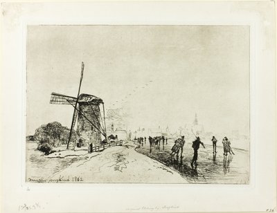 Kilátás Maassluis városára alkotó: Johan Barthold Jongkind